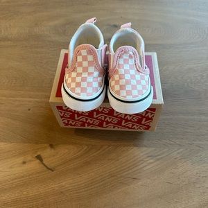 Toddler Pink Checkered Vans